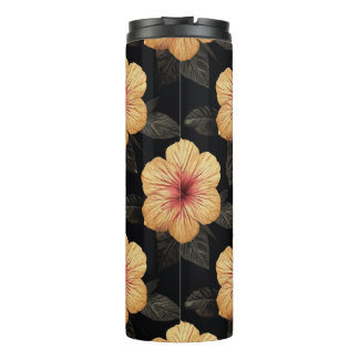 Tropical Flower Pattern Leggings Thermal Tumbler