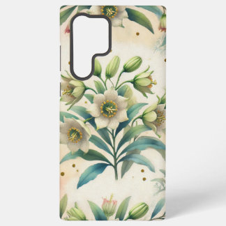 tropical flower phone case, samsung galaxy case