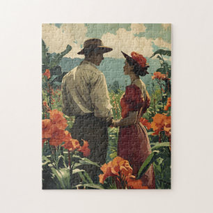 Tropical flower Romance Harmony Jigsaw Puzzle