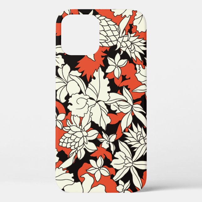 Tropical Flower Seamless Exotic Pattern Case-Mate iPhone Case (Back)