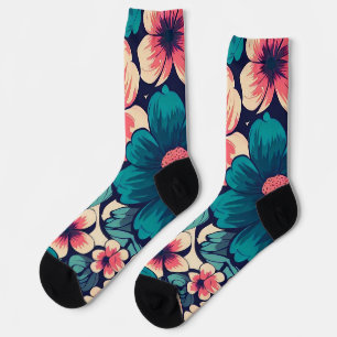 Tropical Flower Socks