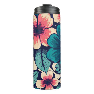 Tropical Flower Thermal Tumbler