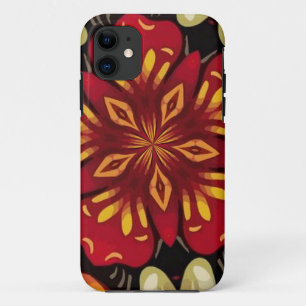 Tropical Flowers And Butterflies Mandala iPhone 11 Case