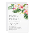 Tropical Flowers and Greenery Summer Bridal Brunch