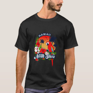 Tropical Flowers and Parrot North Shore Hawaii Vac T-Shirt