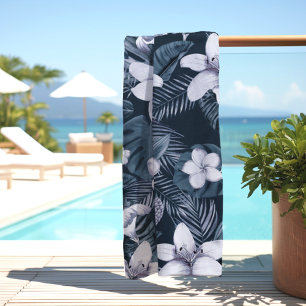 Tropical Flowers Beach Towel