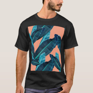 Tropical flowers, botanical seamless background. T-Shirt