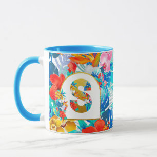 Tropical Flowers Bridal Party Gifts Bridesmaid Mum Mug