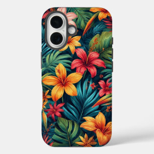 Tropical Flowers iPhone 16 Case