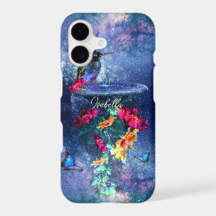 Tropical flowers,hummingbird personalized