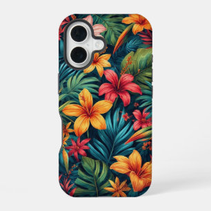 Tropical Flowers iPhone 16 Case