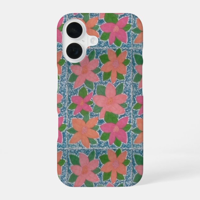 Tropical Flowers iPhone  Case (Back)