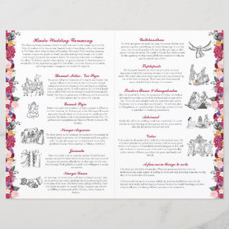 Tropical Flowers & Leaves Hindu Wedding Ceremony