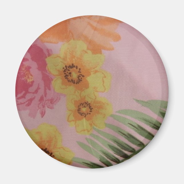 Tropical Flowers Magnet (Front)