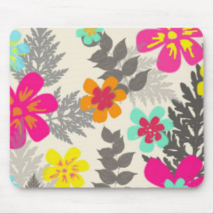Tropical Flowers Mouspad Mouse Mat