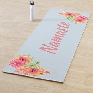 Tropical Flowers Namaste Yoga Mat