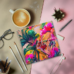 Tropical Flowers Notebook<br><div class="desc">Personalise this versatile notebook/diary that displays a colourful,  exuberant and tropical floral design.</div>