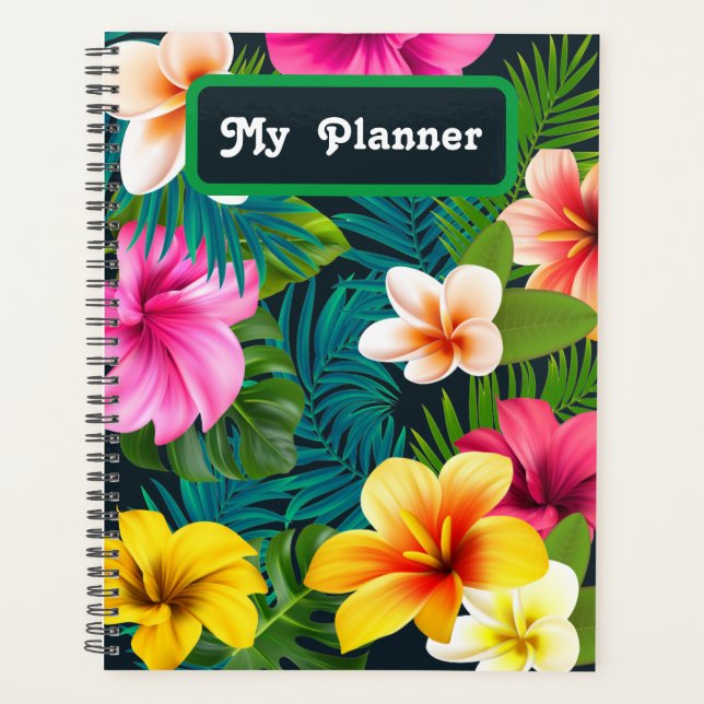 Tropical Flowers Planner (Front)