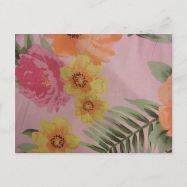 Tropical Flowers Postcard (Front)