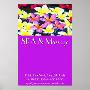 Tropical flowers poster