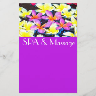 Tropical flowers stationery