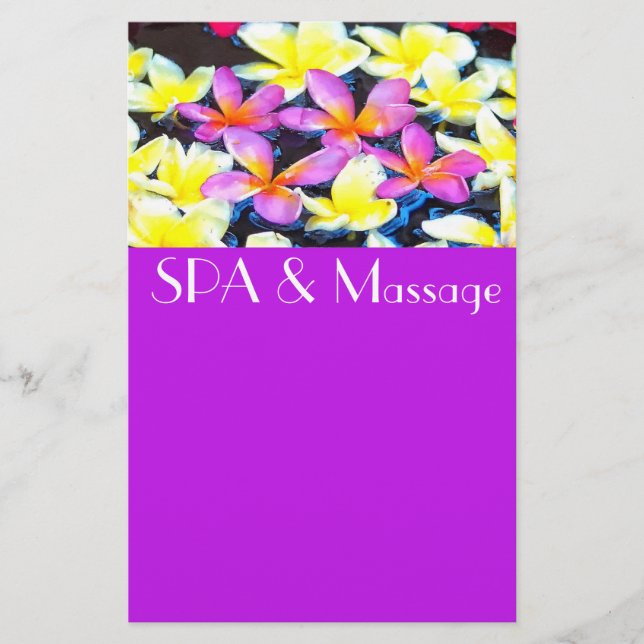 Tropical flowers stationery (Front)
