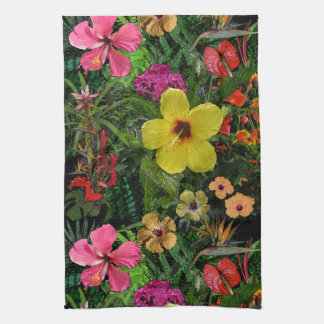 Tropical Flowers 🌺 Tea Towel