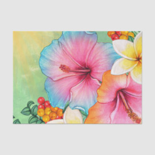 Tropical Flowers  Tissue Paper