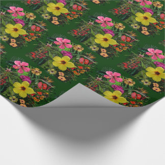 Tropical Flowers Wrapping Paper