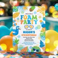 Tropical Foam Pool Splash Pad Birthday Party