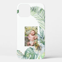 Tropical Foliage Baby Photo