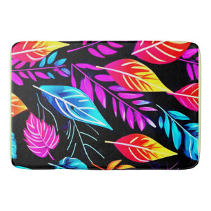 Tropical Foliage: Leaf Art Bath Mat
