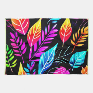 Tropical Foliage: Leaf Art Tea Towel