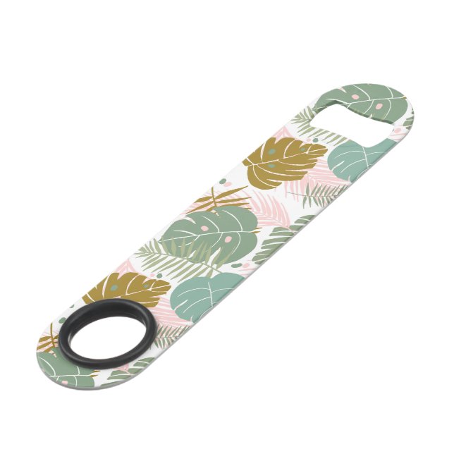 Tropical Foliage - Monstera And Palm Leaf Pattern (Front Angled)