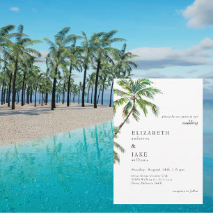 Tropical Foliage Palm Tree Wedding