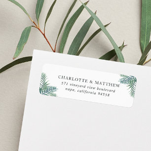Tropical Foliage Return Address