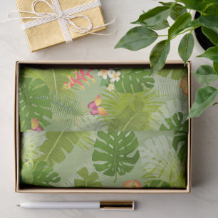 Tropical Foliage Summer Green Tissue Paper