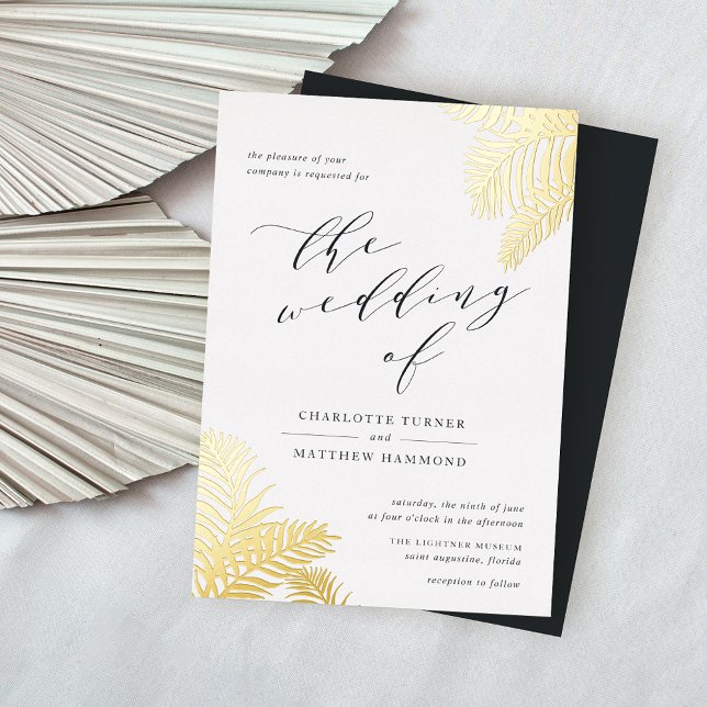 Tropical Foliage Wedding Gold (Creator Uploaded)