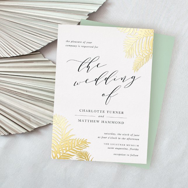 Tropical Foliage Wedding Gold (Creator Uploaded)