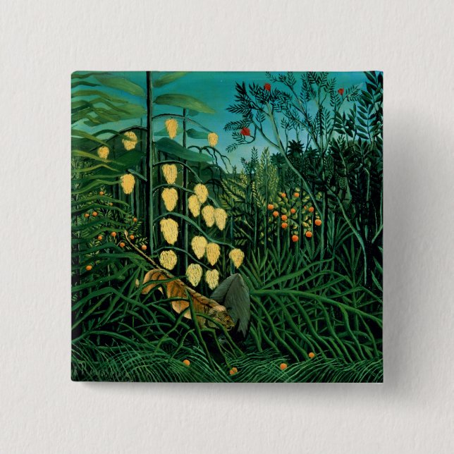 Tropical Forest 15 Cm Square Badge (Front)