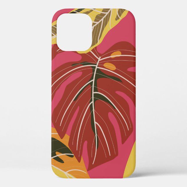 Tropical forest. Abstract nature illustration patt Case-Mate iPhone Case (Back)