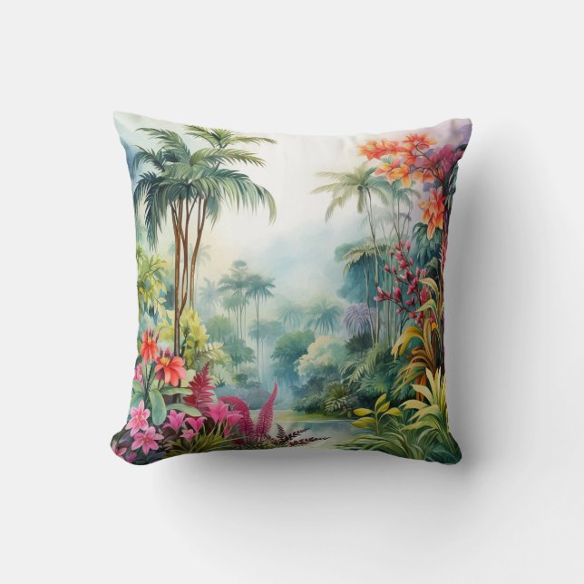 Tropical Forest Cushion (Front)