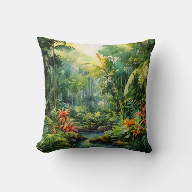 Tropical Forest Cushion (Front)