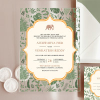 Tropical Forest Elephant Indian Wedding