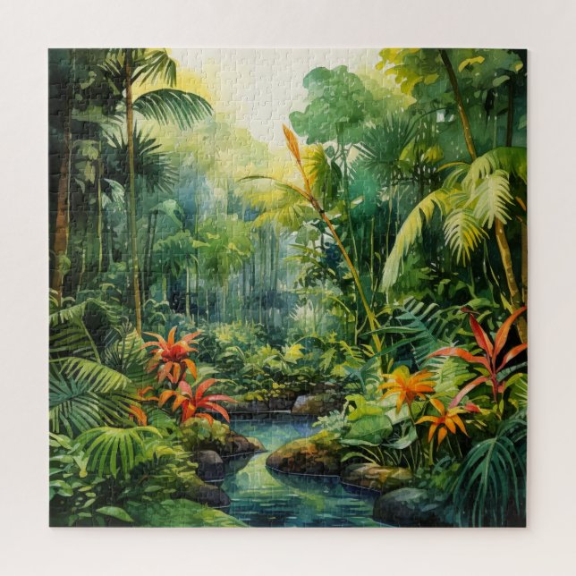 Tropical Forest Jigsaw Puzzle (Vertical)