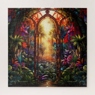 Tropical Forest Stained Glass Puzzle
