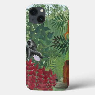 Tropical Forest with Monkeys, 1910 (oil on canvas) iPhone 13 Case