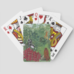 Tropical Forest with Monkeys, 1910 (oil on canvas) Playing Cards