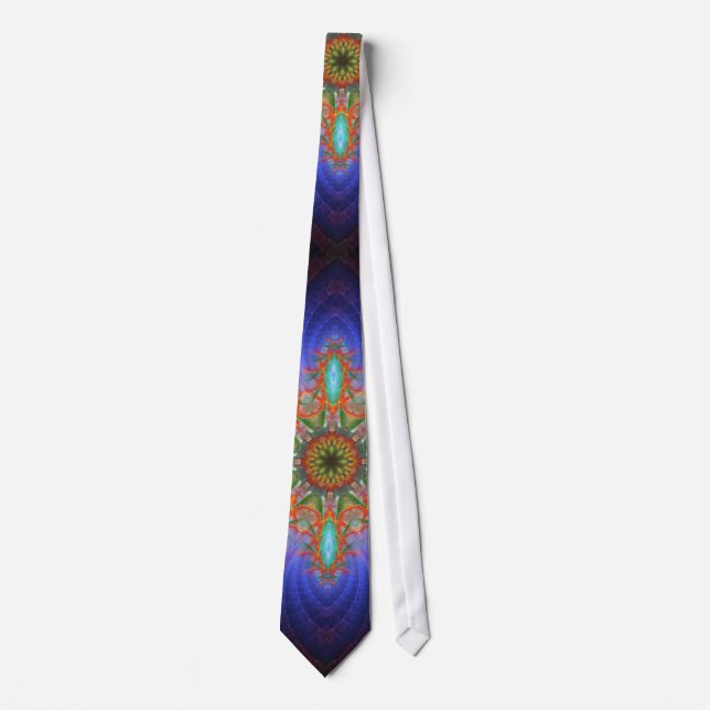 Tropical Fractal Fruits Tie (Front)