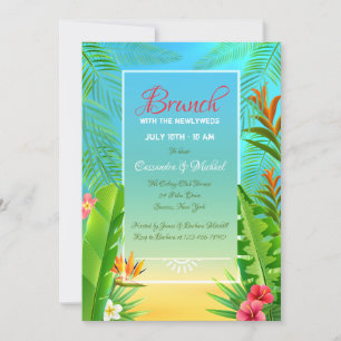 Tropical Frame Invitation